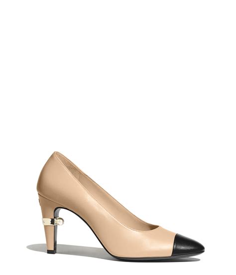 chanel black gold pumps|chanel pumps beige and black.